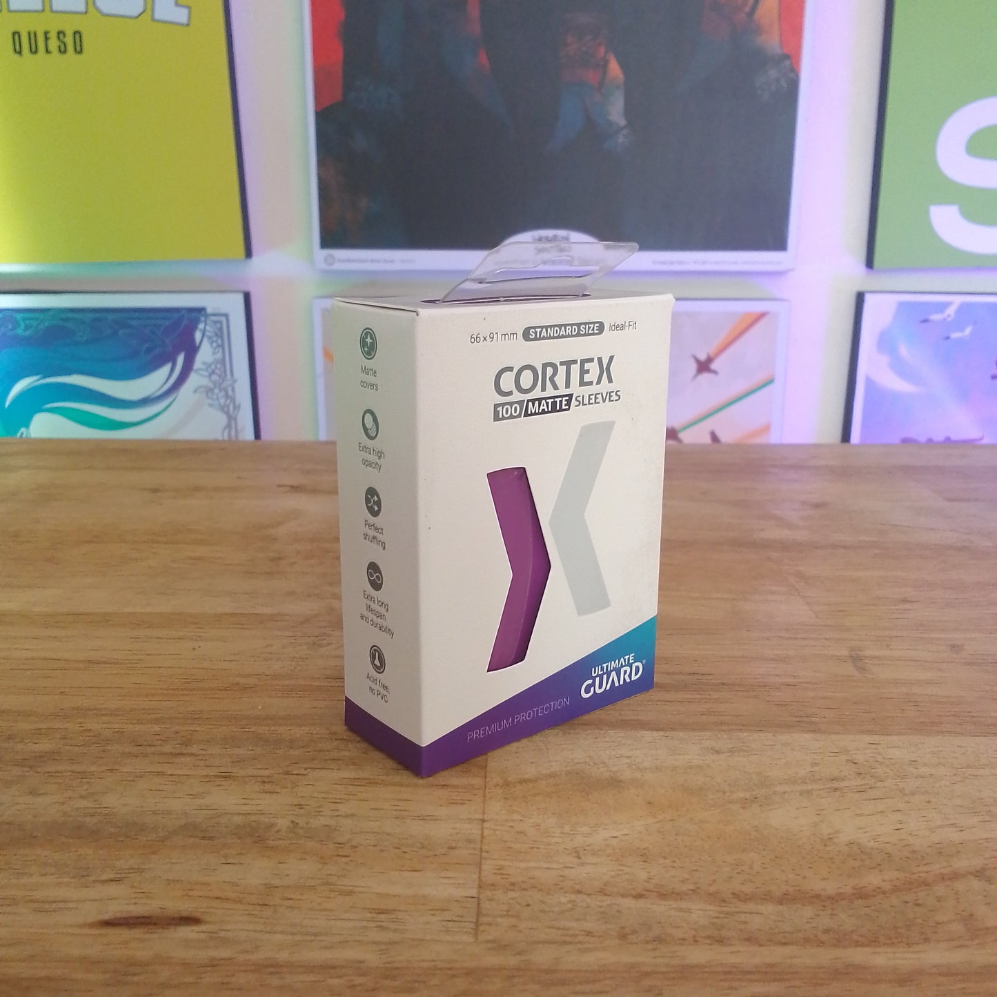 Ultimate Guard Cortex Sleeves Standard SizeMatte Purple 100ct.