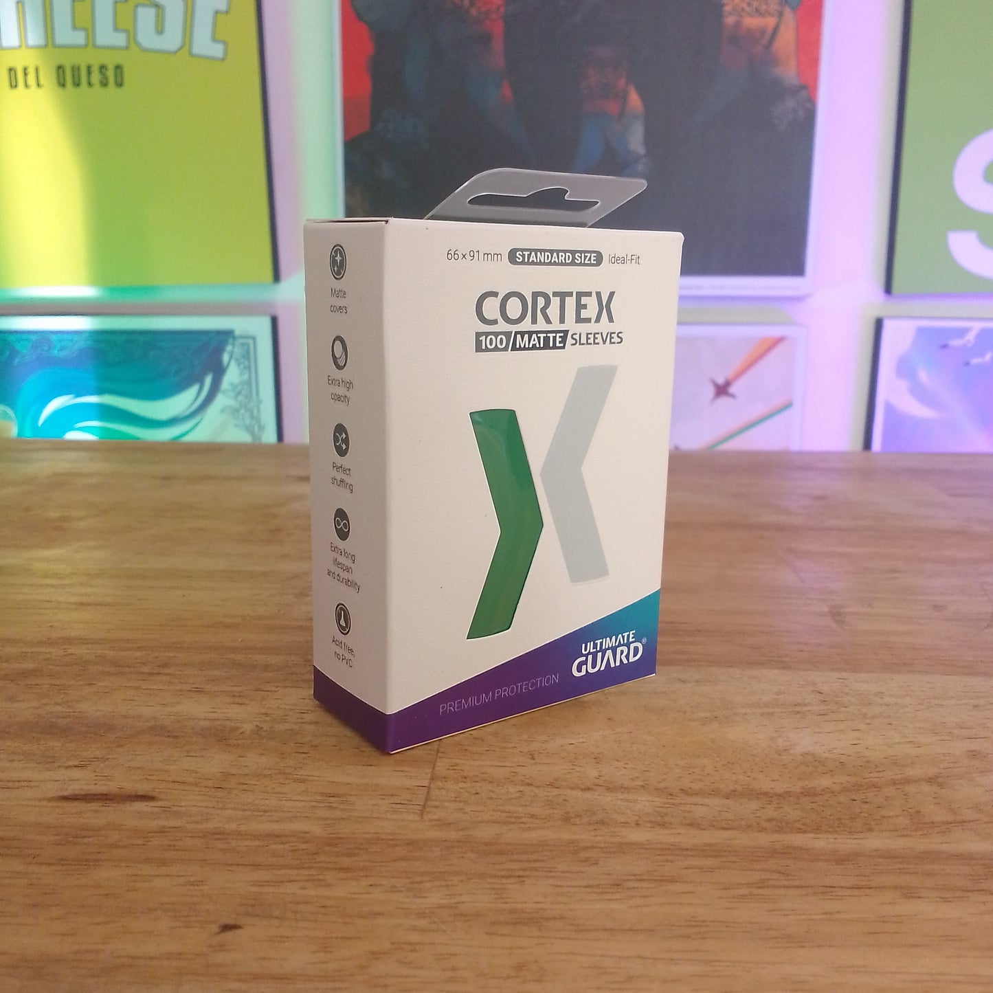 Ultimate Guard Cortex Sleeves Standard SizeMatte Green 100ct.