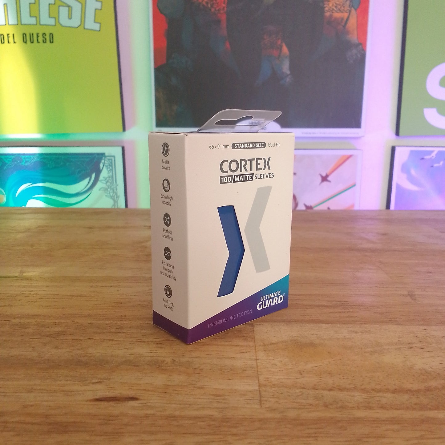 Ultimate Guard Cortex Sleeves Standard SizeMatte Blue 100ct.