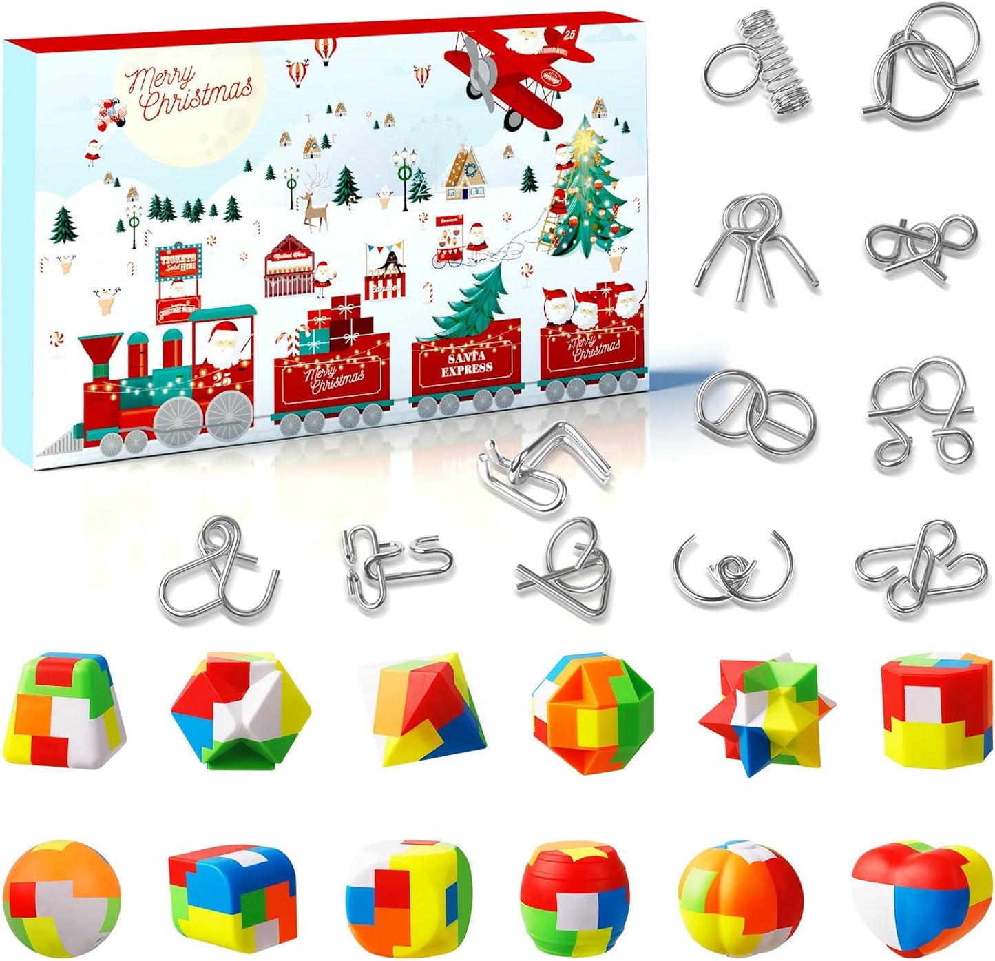 Calendario de adviento - juegos abstractos