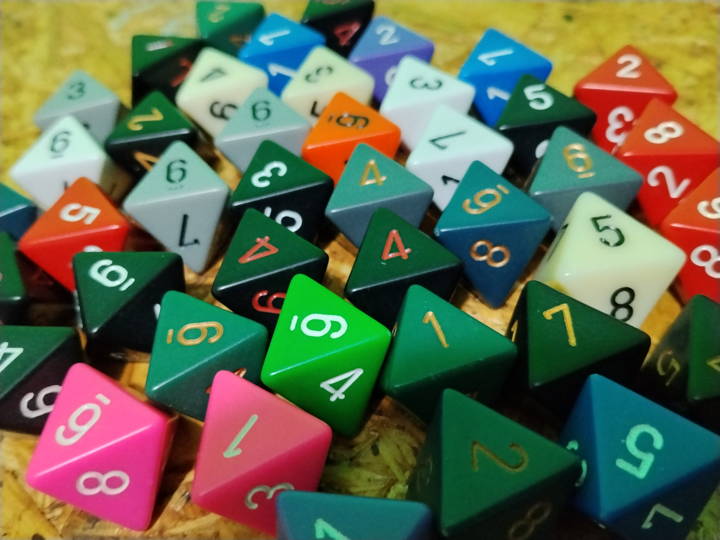 Dados de 8 lados D8 variedadd