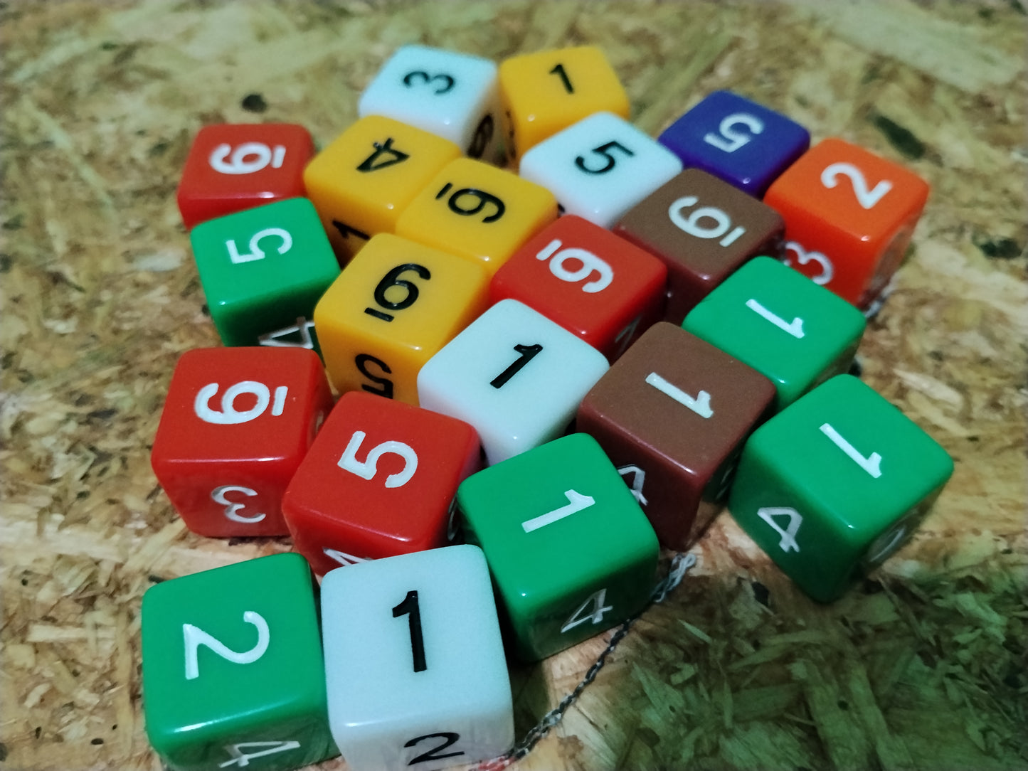 Dados de 6 lados d6 color solido