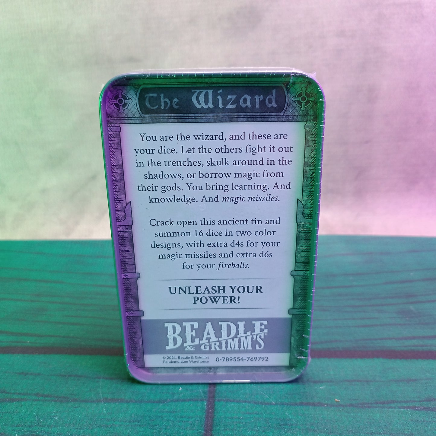 B&GD14: RPG Class Dice: Wizard Set Tin (16 Dice)