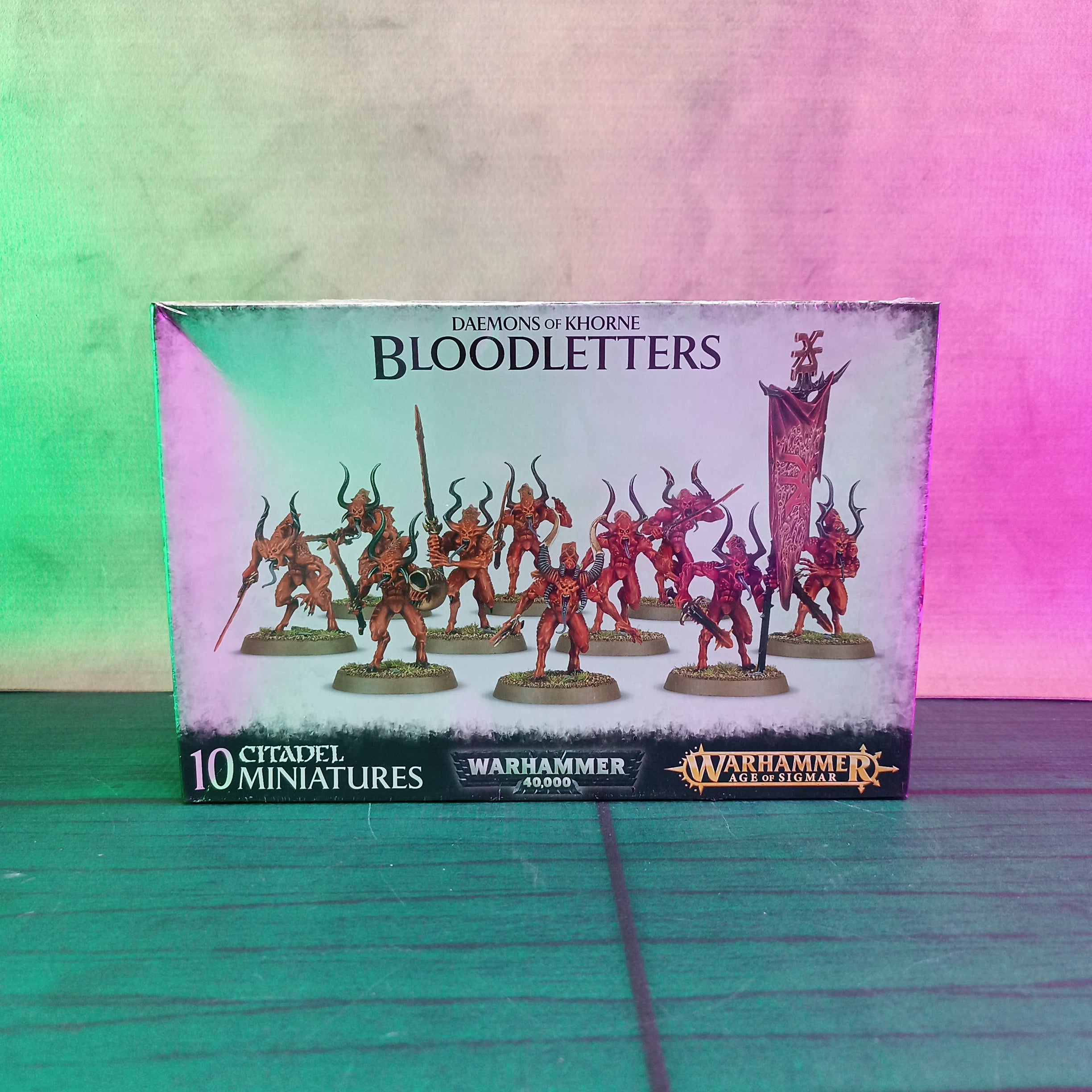 WH AoE Daemons of Khorne Bloodletters Smiley Games