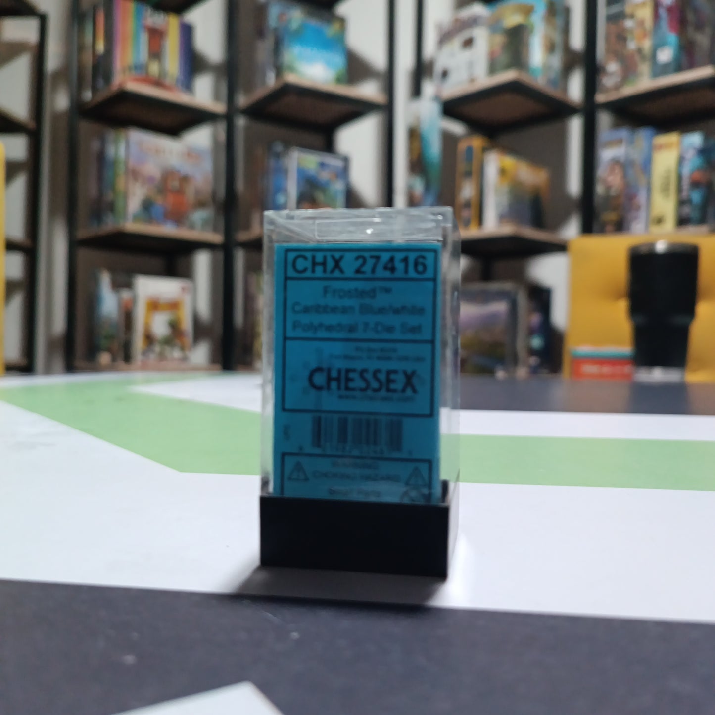 Dados chessex azul glaseado