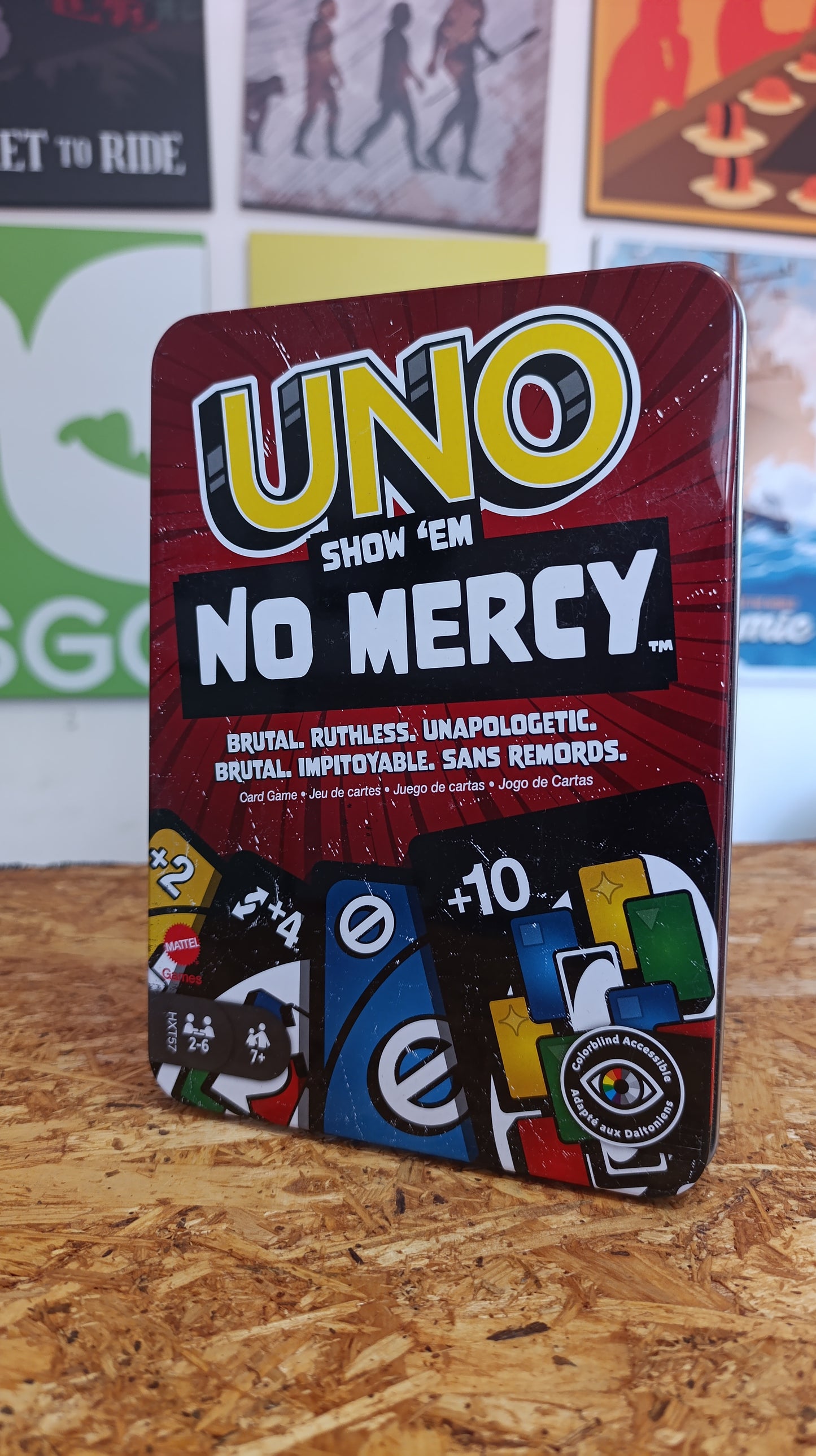 UNO Show 'em No Mercy caja metalica