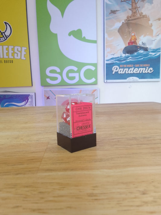 CHX20374: 7-Die Set Mini Translucent: Red/white