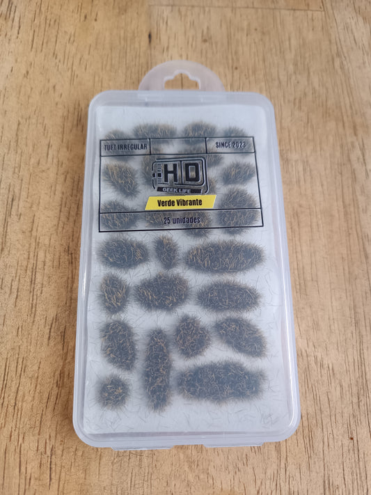 HD Tuft Irregulares Verde Vibrante 25 Tuft