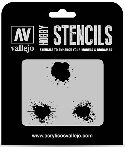 HOBBY STENCILS MANCHAS DE PINTURA (1/35)