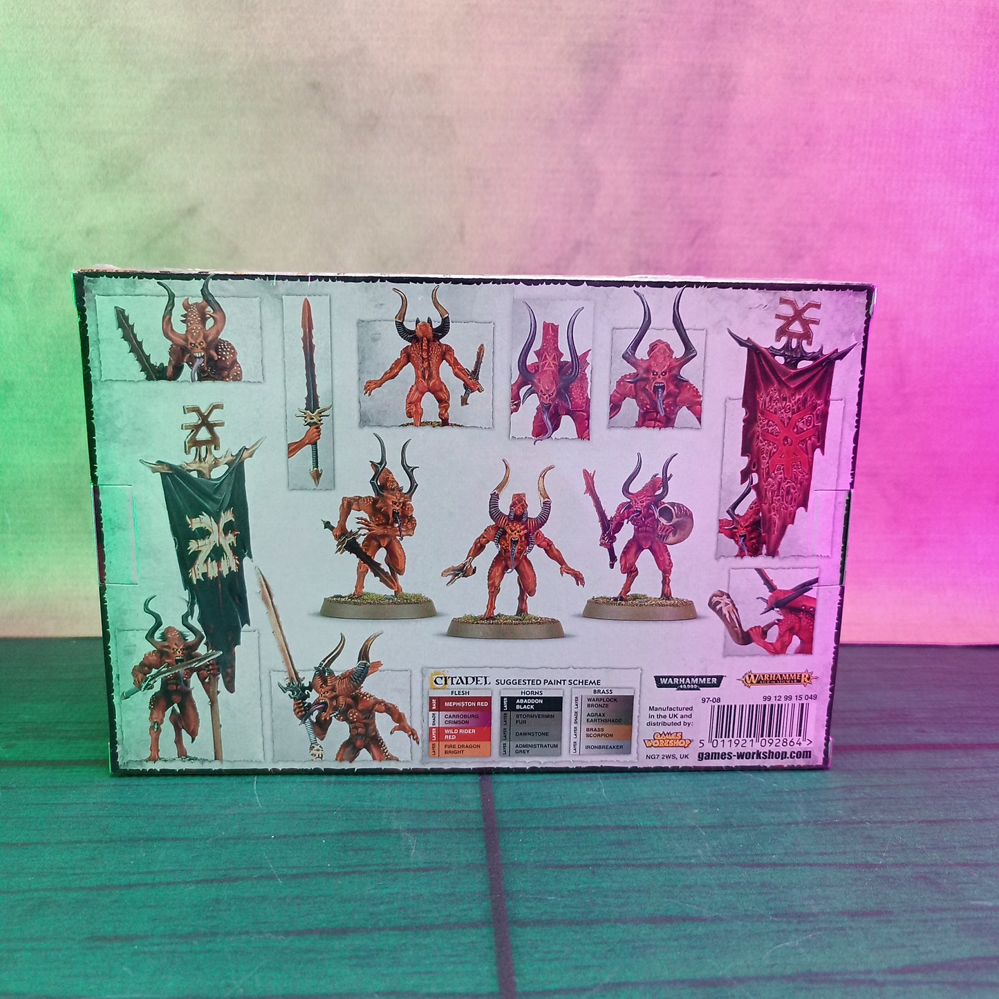 WH AoE Daemons of Khorne Bloodletters Smiley Games